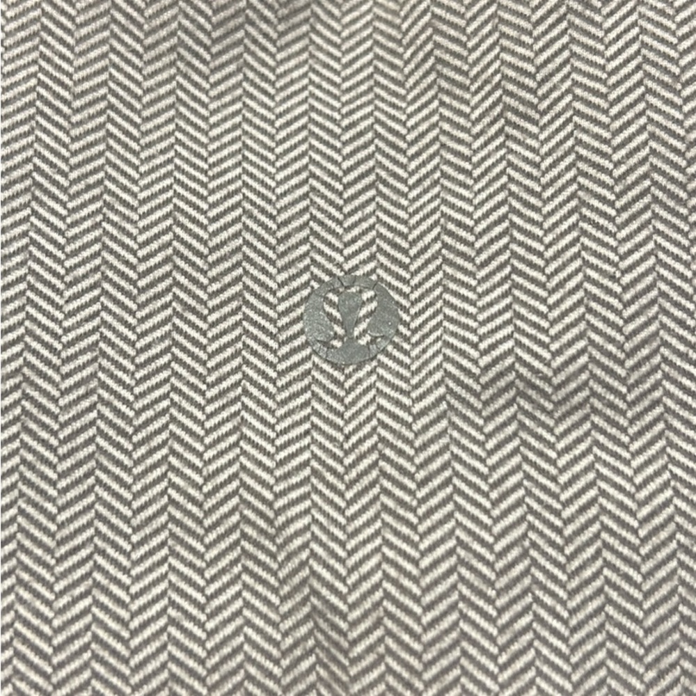 Gray Herringbone Pattern Lululemon Leggings